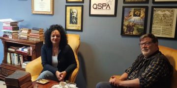 Shefi i katedrës së Albanologjisë në Universitetin e Mynihut, Prof. Bardhyl Demiraj viziton  QSPA-në